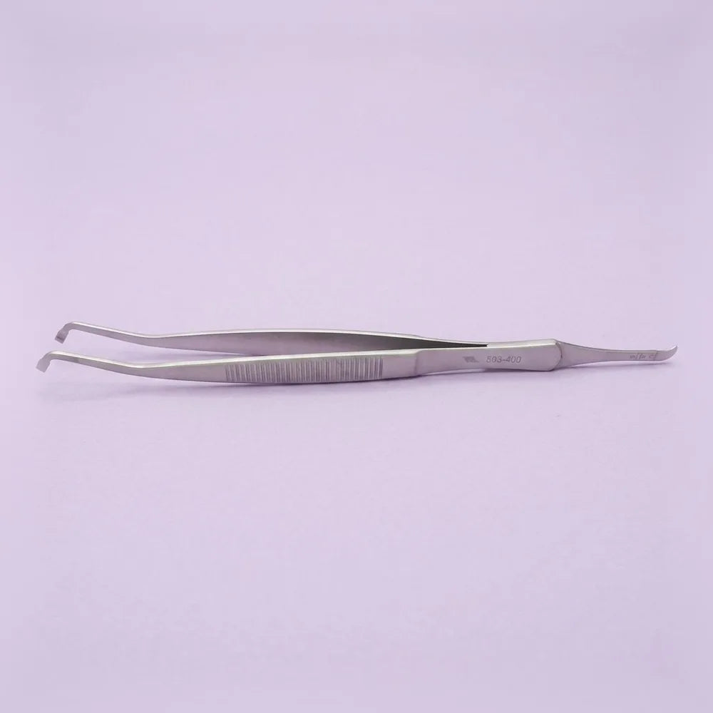 Bracket tweezers(Closed tip): closed-tip bracket placement tweezers offering a firmer grip for handling brackets during direct bonding