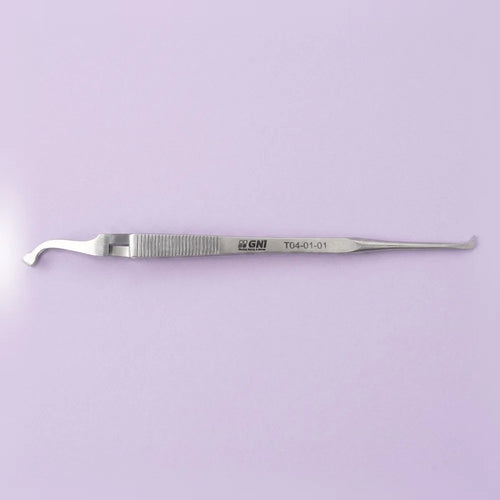 Bracket tweezers(Open tip): open-tip bracket placement tweezers for precise pickup and positioning during direct bonding