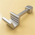 Crimpable hook square: square-section crimpable hook for elastic attachment