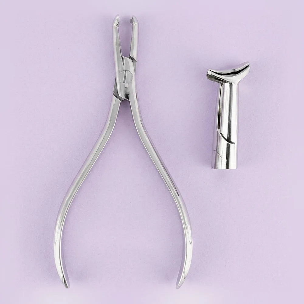 Distal end bending plier: distal end bending plier for turning archwire ends in behind the terminal molar