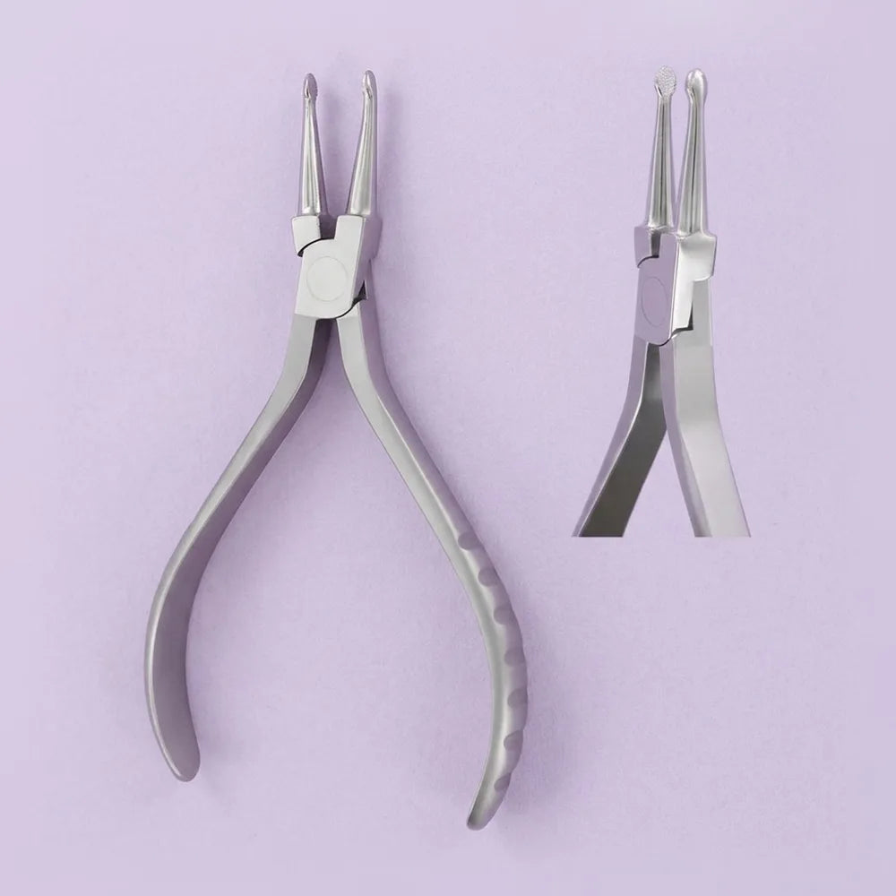 How plier: how plier for holding archwire and auxiliaries during ligation