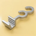 Long curved crimpable hook left: long curved crimpable hook for the left side