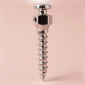 Standard orthodontic mini screw with a cross-slotted bracket head