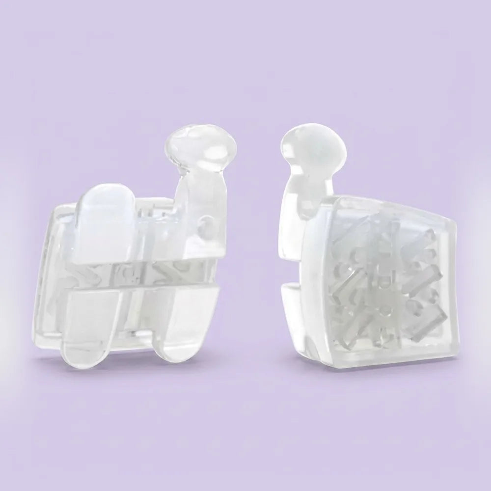 Rose 2 Bracket: second-generation Rose ceramic bracket with a refined base design for improved bond strength
