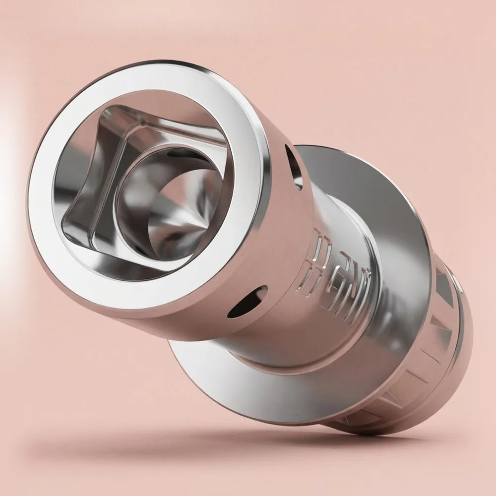 Short tip (IZ Screw): short tip sized to the IZ screw head for controlled seating in tight sites