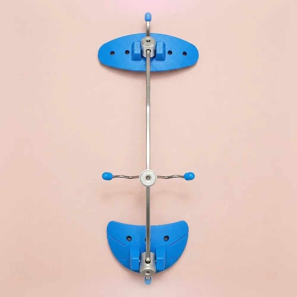 Smart Orthopedic Face Mask with blue forehead and chin pads on an adjustable midline frame