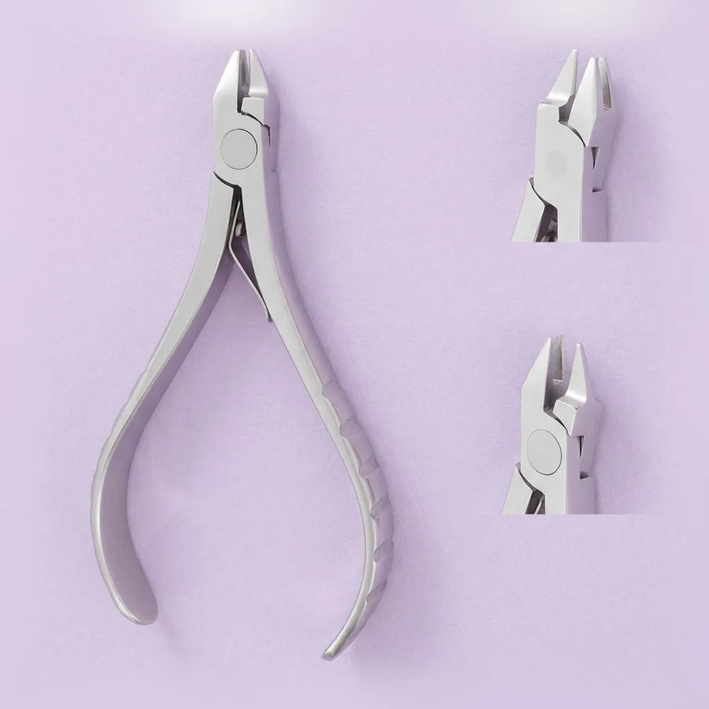 Three-prong plier: three-prong plier for adjusting clasps and wire components on removable appliances